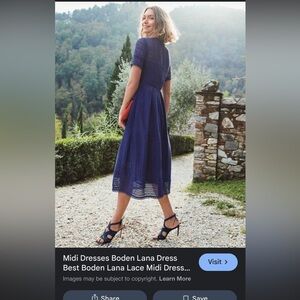 Boden Royal Blue Lace Women’s Dress 8P